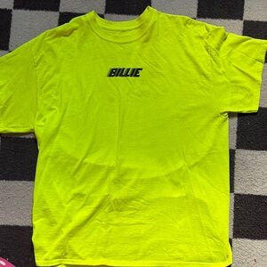 Billie Eilish Neon Yellow Short Sleeve Tee